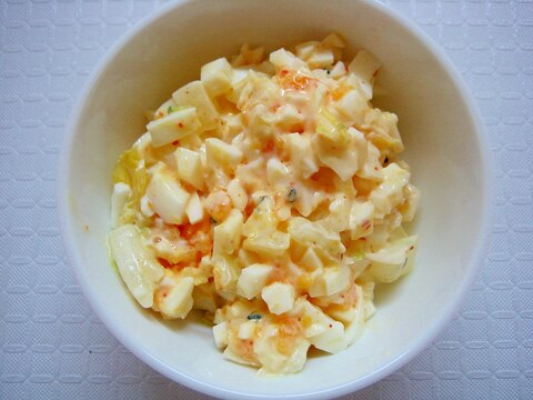 白菜の浅漬け＆ゆで卵の簡単サラダ